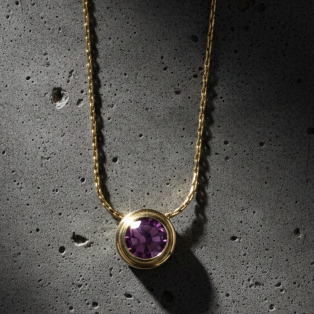 Alex and Ani Necklace - Energy Spirituality Amethyst Gold – New with Tag